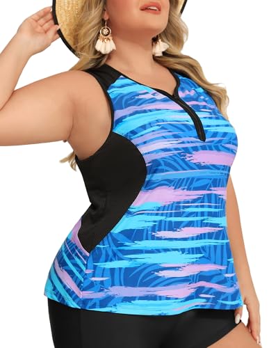 Angel season Plus Size Bathing Suit Top Only Athletic Swimsuit