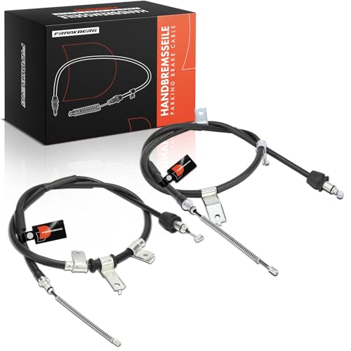 Frankberg 2x Handbrake Cable Rear Left Right Compatible with Picanto SA 1.0L 1.1L 2004-2011 Replace# 5976007010