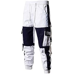 Ropa De Trabajo Bahia Blanca ausuky Pantalones de combate para pintores y decoradores con bolsillos para rodilleras (blanco, L)