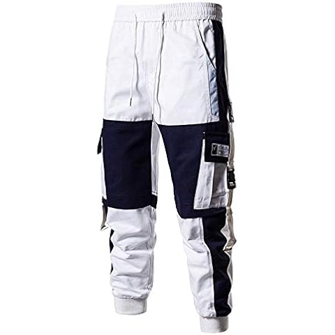 Painters and Decorators Work Cargo Combat Trousers Pants with Knee Pads Pockets (White,M) Cover
