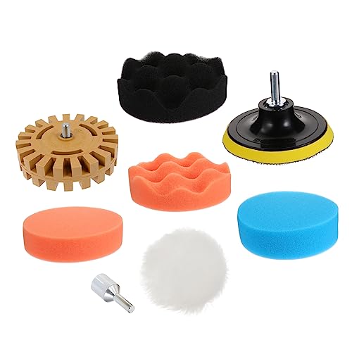 balacoo Rubber Wheel Sticker Remover Kit 8 Pcs Eraser Wheel Decal Remover Sticker Removal Tool Decal Removal Pad Random Color