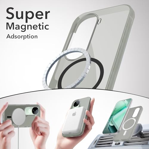 Image of Jkobi Lifetime Anti-Yellow MagSafe Compatible Clear Back Cover Case for Vivo iQOO Z9s (Sleek Hard Crystal | Shockproof and Camera Protection)