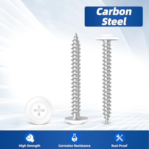 #8 x 2 Tornillos para madera cabeza Truss modificada, 100 unidades miniatura 2