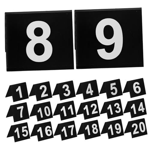 Numéros de table mariage acrylique double face au design épuré