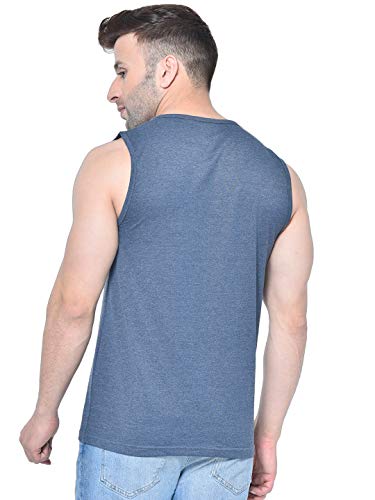 Image of CHKOKKO Tank Tops Sleeveless T-Shirt for Men Gym Wear Vest Solid Stylish Round Neck Running Sando for Sports Workout Fitness & Casual or Beach Wear
