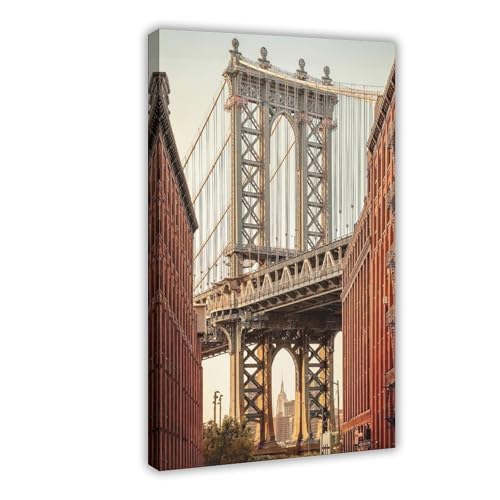 Pont de Brooklyn sur toile pour créer une ambiance New York en chambre