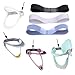 DeaHea 3 Pack Neck Brace Straps Replacement Hook and Loop Neck Collar Strap Neck Bands for Neck Stretcher Cervical Traction Neck Collar Support Adjustable Cervical Collar Neck Posture Corrector