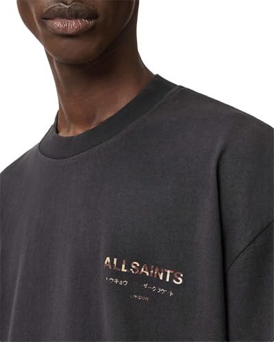 Image of AllSaints Men's Underground Oversized Short Sleeve Crew Neck Shirt