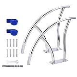 Main Courante De Sécurité Pour Piscine - Rampe De Piscine En Acier Inoxydable 304 Antirouille, Charge Max 380 Lbs, Poignée Antidérapante Ergonomique, Facile à Monter Pour Piscine Enterrée/Spa/Salle De