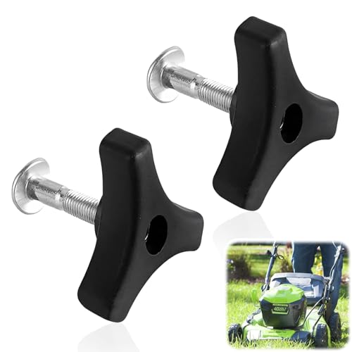 Hugwish 2pcs Universal-Rasenmähergriff Flügelmutter Schraube, Rasenmäher Griff Knöpfe Mutter Schraube, Rasenmäher Griffschrauben Set, Universal Lawnmower Accessory (2) Hugwish 2pcs Universal-Rasenmähergriff Flügelmutter Schraube, Rasenmäher Griff Knöpfe Mutter Schraube, Rasenmäher Griffschrauben Set, Universal Lawnmower Accessory (2)
