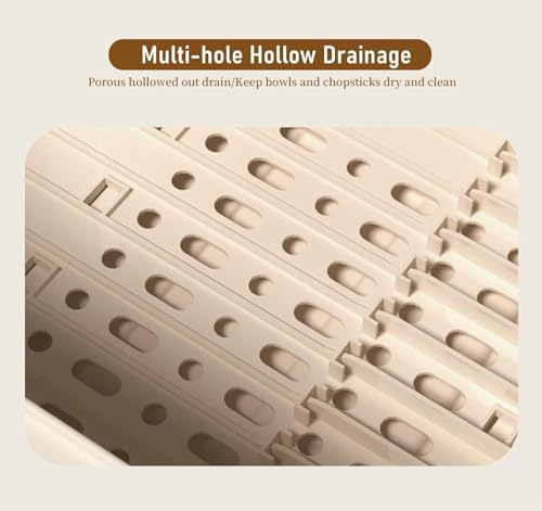 Image of Dustproof Lid Design Dish Storage Box Kitchen Dish Racks Dish Holder Covered Dish Rack Dish Drain Board Travel Bottle Drying Rack Dish Strainer