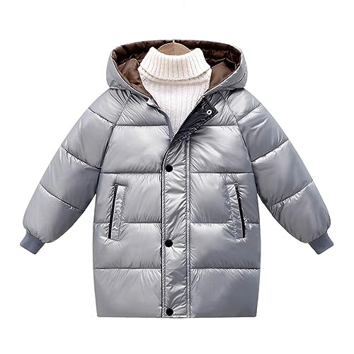 Boys Girls Autumn Winter Long Hooded Down Jacket Kids Warm Puffer Down Coat Overcoat Children Lightweight Padded3
