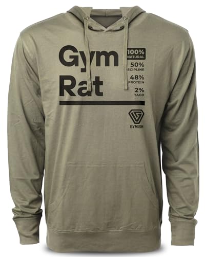 Gym Rat Bodybuilding Graphic Hoodie Weightlifting Essentials Gym Hoodie