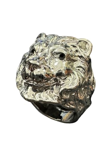 Design alla moda: i nostri anelli leone nordici sono realizzati da abili artigiani, squisiti, fantastici, fantastici e alla moda. Il motivo a leone scolpito tridimensionale e la lega d'argento antica e antica lo rendono pieno di vicissitudini. Questo è il simbolo di ogni uomo che ha conosciuto tutti i tipi di vita.