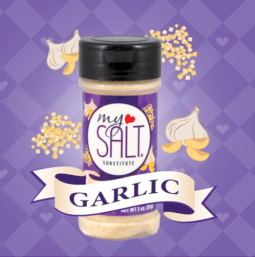 Image of MySALT Flavors Trio - Garlic, Seasoned & Herb Garden - Sodium-Free Seasonings - For Steak, Chicken, Veggies & Everyday Meals - 3 Pack