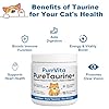 PurrVita Taurine Supplements for Cats, Pure Taurine Powder for Cats, Supports Feline Heart, Digestive & Eye, Tasteless Water-Soluble, 200g (1) #2
