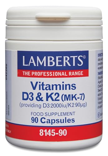 Lamberts Vitamina D3 2000ui + K2 90ug - 90 Cápsulas