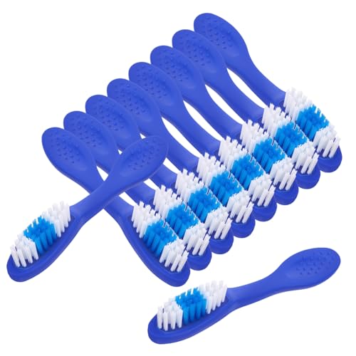 WRITWAA 1 Juego Cepillo De Anti-Autolesión Para Prisión Pequeño Y Suave Para Viajes Mini Cepillos Portátiles Para Adultos Con Mango Para Reclusos De Nailon 10 piezas