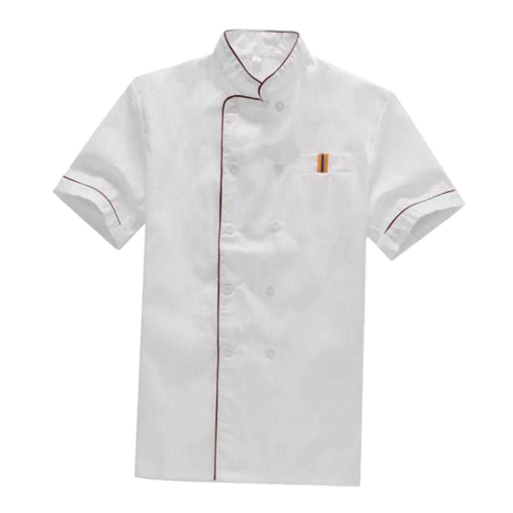 expora Uni Chef's Uniform Long Sleeve Double-Breasted Men's Chef Coat L-picture-50