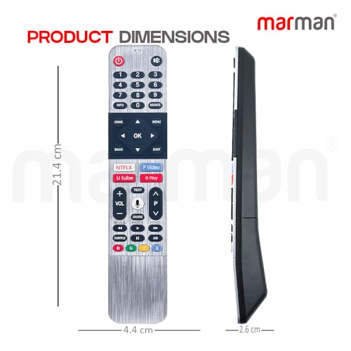 Image of marman Compatible with Skyworth Original Android Tv Remote Suitable for 539C-268920-W010 4K UHD OLED Full HD LED Models X-Series with Voice Command Google Assistant - Pairing Must !