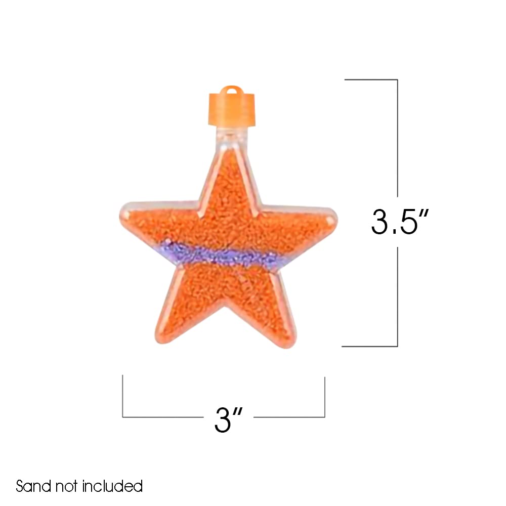 Party902 12 Star Sand Art Bottle Key Chains