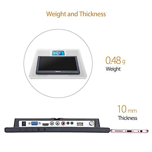 Image of Eyoyo 10 inch HDMI 1920x1200 IPS LCD Screen Monitor Display with BNC VGA AV Output with Built-in Loudspeakers for CCTV /DVD /PC /Laptop /DVR /CCD /Camera