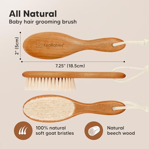 Peigne pour cuir chevelu irrité avec brosse en bois ovale tendre