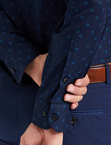 Image of Diverse Men's Cotton Printed Full Sleeve Regular Formal Shirt