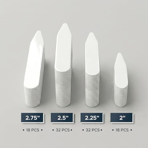 Image of Plastic Collar Stays for Men's Dress Shirts - Collar Inserts, Choose Your Quantity