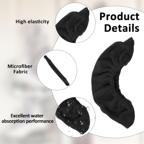 Ezymivs Ice Skate Blade Covers, Skate Guards, Skates Blade Protector for Hockey Skates, Skating Soakers Cover Blades, Black - Thumbnail 3