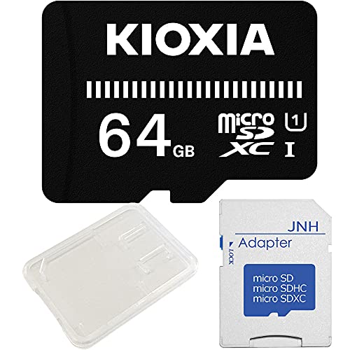 microSDXCJ[h 64GB Kioxia EXCERIA BASIC UHS-I U1 + SDA_v^[ + ۊǗpNAP[X[oNi]
