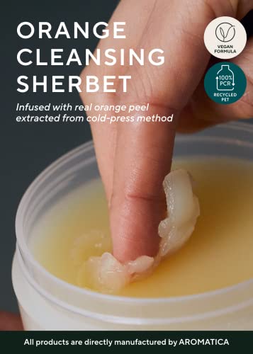 Aromatica Orange Cleansing Sherbet 150G - Makeup Removing Balm - Melts Away Stubborn Impurities #TOP1