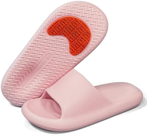 Anti-Slip Shower Slippers Quick-Dry Comfortable House Sandals Lightweight Bathroom Shoes with Non-Slip Tread for Indoor Bathroom Dorm Pool Swimming Beach