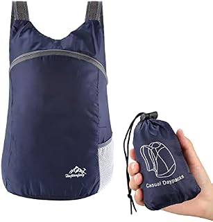 HuaJiao Ultra Lightweight Foldable Backpack, Water Resistant Rucksack Travel Daysack for Outdoor Sport Travelling Walking Hiking Camping Biking