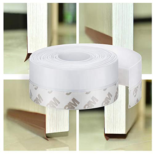 image for TAROSE Weather Stripping, Silicone Door Seal Strip Door, Window, Trans