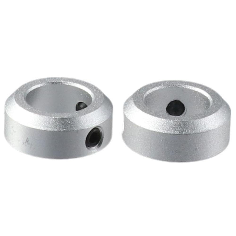 HOBBYIN 4 Piece Screw Shaft Collars,Bore Shaft Collars, One Piece Design Bore Aluminum alloolid Collar Inside Dia for Dolly Wheel Handtruck Tire