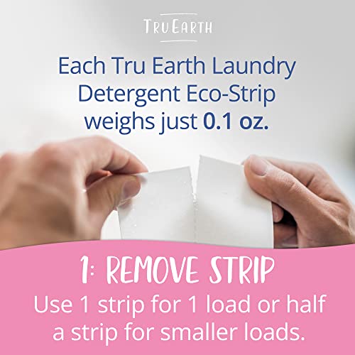 Tru Earth Hypoallergenic, Readily Biodegradable Laundry Detergent Sheets/Eco-Strips For Sensitive Skin, 384 Count (Up To 768 Loads) - Baby - Fragrance Free Scent #TOP3