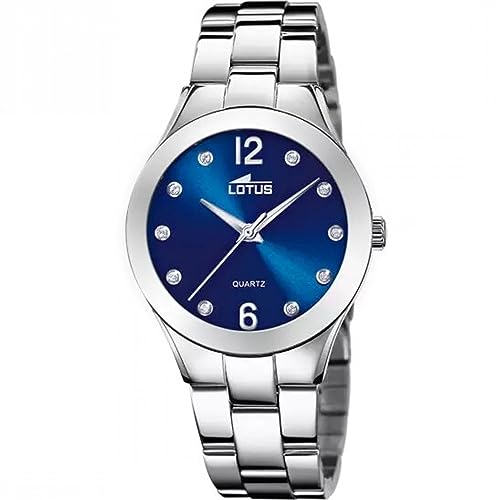 Montre femme Lotus acier inoxydable montre analogique quartz argent 18884/5