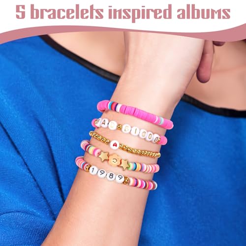 Makeup Bag Bracelet Set,Concert Outfit Merch Bracelets,Singer Fans Gift Cosmetic Bag Bracelet,TS Fans Gift Music Merchandis,Friendship Set For Sister - Image 6