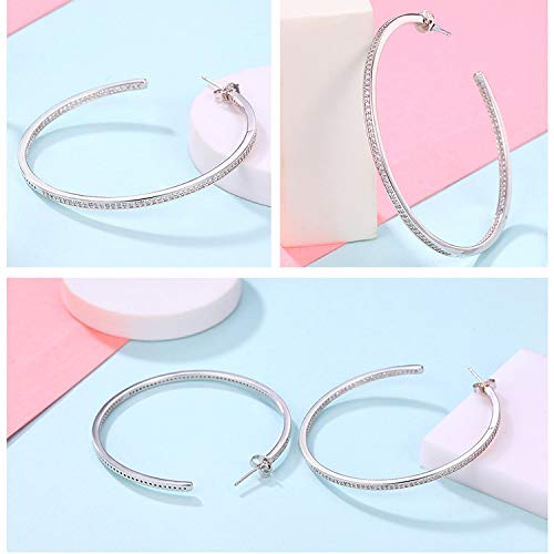 Boucles d'oreilles cercle clair raffinées de la collection lumineuse
