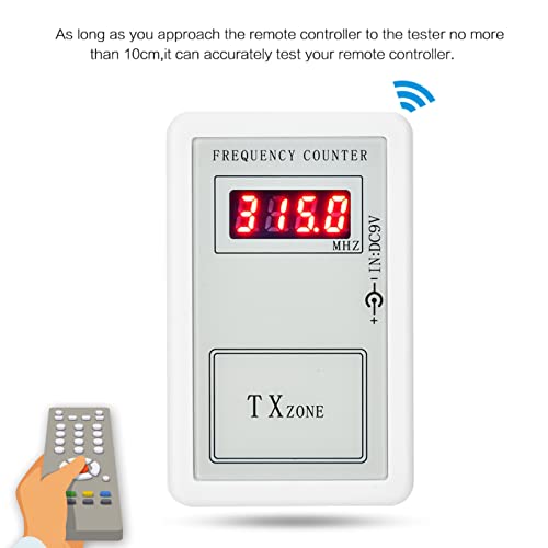 QANYEGN Handheld Digital Frequency Meter Coter, Remote Control Tester Tool, Power Monitor for Electric Door Controllers