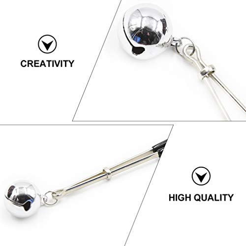 EXCEART 2 Pares de Clipes para Mamilos Braçadeiras de Seios Femininas Ajustáveis Com Sinos Corrente