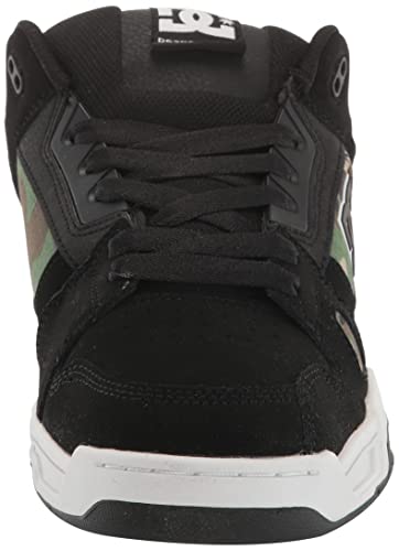 DC DC Men's Stag Skate Shoe Black/CAMO 8