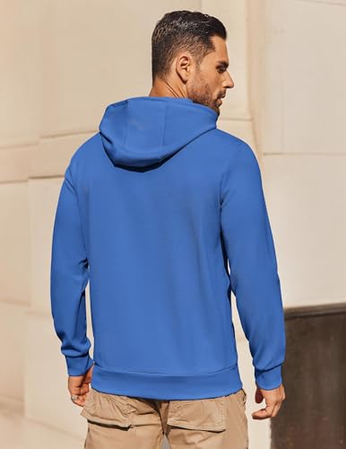 Image of COOFANDY Mens Hoodie Long Sleeve Casual Pullover Hooded Sweatshirt Fashion Drawstring Hoodies with Pocket