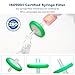 Syringe Filters Hydrophobic Nylon Membrane 100PCS, 0.22um Pore Size,13mm Disc Diameter,HPLC and GC Needle Filter, Non-Sterile, High Throughput Lab Filtration, Barreled Packed