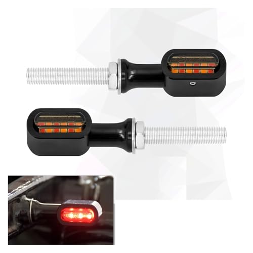 Clignotants arrière de moto et feu de freinage rouge pour voyager en Touring ou Softail