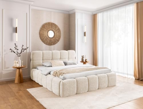 FURNISTAR Letto imbottito Sofia 160 x 200 cm, con cassetta, letto...