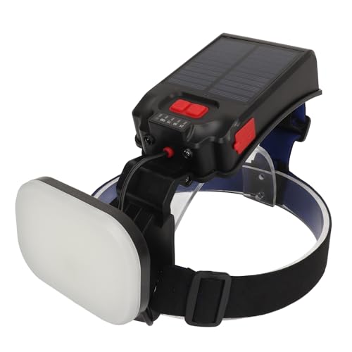 Linterna frontal para acampar y pescar con carga solar y batería de 4000 mAh