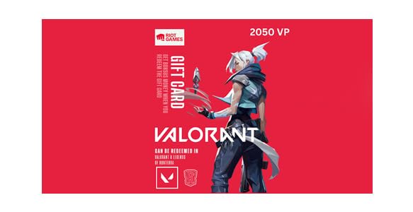 Image of Valorant - 2050 VP@1940 INR (Riot Cash $20) | Additional 5% discount via coupons |E-Gift Card | Instant Delivery |Redeemable across Riot Games |Subject to availability