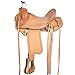 HILASON Tan 15 in Western Horse Saddle American Leather Ranch Roping Trail | Hand Tooled Wade & for Horses